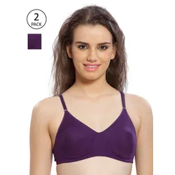 Lady Love Pack Of 2 Purple T-Shirt Bras-picture-30