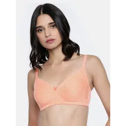 Lady Love Peach-Coloured Solid Non-Wired Non Padded Minimizer Bra LLBR2014-picture-33