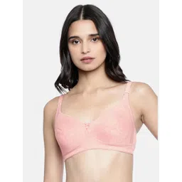 Lady Love Pink Solid Non-Wired Non Padded Minimizer Bra LLBR2014-picture-32