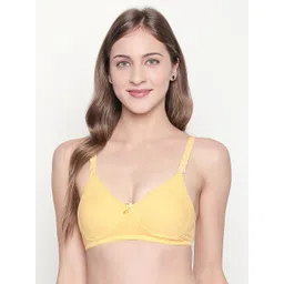 Lady Love Yellow Solid Non-Wired Non Padded Everyday Bra LLBR8083-picture-29