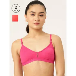 Lady Lyka Fuchsia & Coral Workout Bra SEAMLESS-2-FCA-PLM-Multi-picture-30