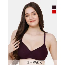Lady Lyka Medium Coverage Pack of 2 Bra-picture-32