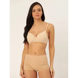 Lady Lyka Pack of 2 Solid Non-Wired Lightly Padded T-shirt Bra image 5