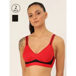 Lady Lyka Pack of 2 Solid Non-Wired Non Padded Beginners Bra-picture-35