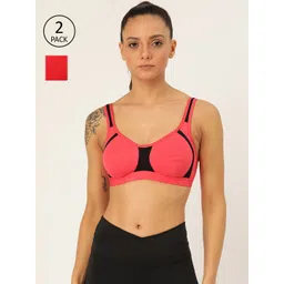 Lady Lyka Pack Of 2 Solid Non-Wired Non Padded Sports Bras YOUNGSTER-01-picture-32