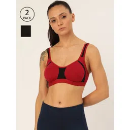 Lady Lyka Pack Of 2 Solid Non-Wired Non Padded Sports Bras YOUNGSTER-01-picture-36