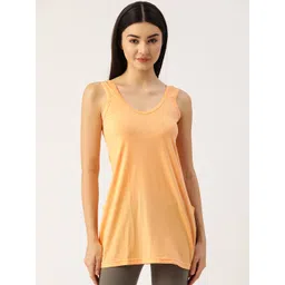Lady Lyka Women Peach Solid Long Camisole MIDISLIP-PCH-Peach-picture-39