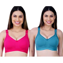 ladyland Pack of 2 Women T-Shirt Non Padded Bra-picture-20