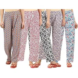 ladywillington Womens TrackPant Lower Fully Stretchable Free Size Cotton Printed Payjama/Lounge Wear– Soft Cotton Night Wear/Pyjama for Women(Pack of 5 Pcs),Prints May Vary (Assorted Pyjama)-picture-43