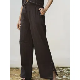 Lafaani Black Sonder Waistcoat & Side Slit Pants-picture-14