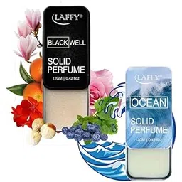 LAFFY Alcohol Free BLACK WELL & OCEAN Solid Perfumes | Wax Perfumes for Men & Women | Non-Greasy Cologne | Strong & Lasting Fragrance | Gifting Pack for Him & Her,12 gm (Set of 2)-picture-14