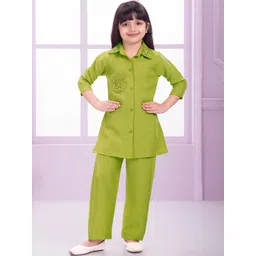 Lagorii Embroidered Shirt With Trousers Co-Ords-picture-30