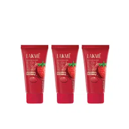 Lakme 3Pcs Skin Perfect Blush & Glow Strawberry Facewash with Vitamin C Serum - 150g each-picture-25