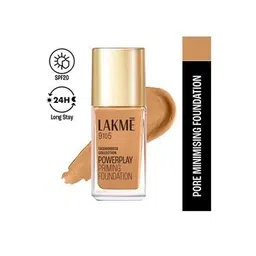 lakme 9 to 5 Powerplay Priming Foundation Built In Primer Long-Lasting SPF20 - Warm Caramel-picture-36