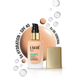 Lakme 9to5 Hya Matte SPF40 Foundation with Hyaluronic Acid 25ml - Cool Ivory C100-picture-17