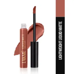 Lakme Forever Matte Liquid Lip Color Nude Myth - 5.6 ml-image-5