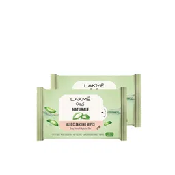 Lakme Pack of 2  9 to5 Naturale Aloe Cleansing Wipes-picture-20