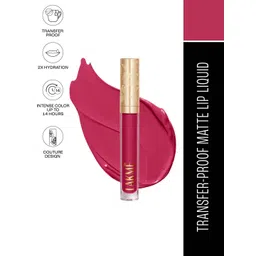 Lakme Rouge Bloom Waterproof Matte Liquid Lipstick 3.5ml - Orchid Oomph 203-picture-33