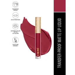Lakme Rouge Bloom Waterproof Matte Liquid Lipstick 3.5ml - Regal Rose 102-picture-32