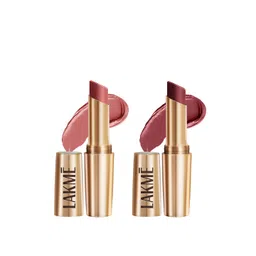 Lakme Set Of 2 9to5 Long Lasting Priming Matte Lipstick - 3.6g Each-image-27