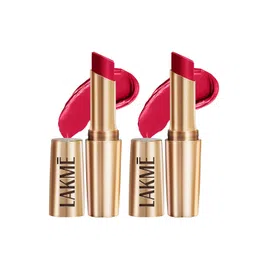 Lakme Set of 2 9to5 Powerplay Priming Matte Lipstick 3.6g each - Iconic Red-image-37