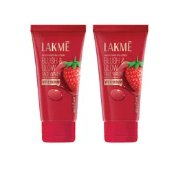 Lakme Set of 2 Blush & Glow Hydrating Strawberry Facewash with Vitamin C Serum - 150g Each-picture-39