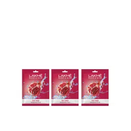 Lakme Set of 3 Blush & Glow Pomegranate Punch Sheet Mask - 25 ml each-picture-24