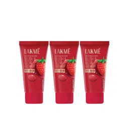 Lakme Set Of 3 Blush & Glow Strawberry Freshness Gel Face Wash - 50g Each-picture-18