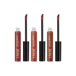 Lakme Set of 3 Forever Matte Liquid Lip Colour - 5.6 ml Each-image-23