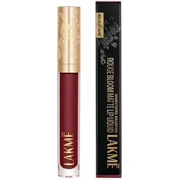 LAKMÉ Rouge Bloom Matte Lip Liquid, Matte Finish, Longlasting For Up To 14 Hours, Quick Drying & Transfer-Proof, Infused With Vita Rose For Smooth & Moisturised Lips - Amber Aura-picture-10