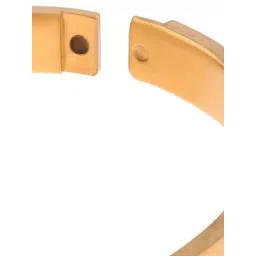 LAKSH Men Stainless Steel Gold-Plated Kada Bracelet image 4