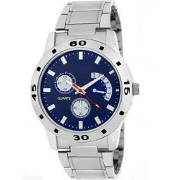 LAKSH Unisex Dial & Leather Straps Analogue Watch Aveo steel BlueWS-picture-23