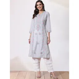 Lakshita Blue Embroidered Kurti-picture-16