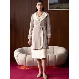 Lakshita Notched Lapel Hip Length Overcoat-picture-38