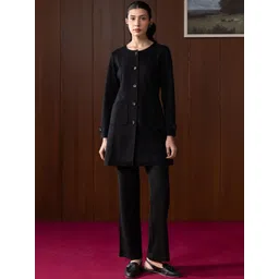 Lakshita Round Neck Hip Length Overcoat-picture-34