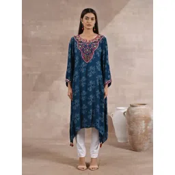 Lakshita Turquoise Blue Embroidered Kurti-picture-43