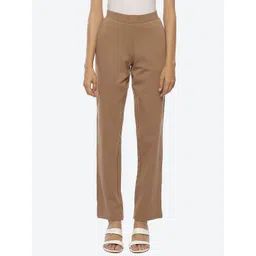 Lakshita Women Mid-Rise Smart Straight Fit Easy Wash Trousers-picture-12