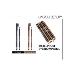 LAKYOU BEAUTY Set Of 2 Waterproof Eyebrow Pencil - 1.5g Each - Dark Brown 02-image-6