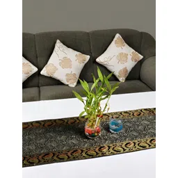 Lal Haveli Black and GoldToned Woven Design Table Runners-picture-19