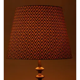 lampenschirm india Ebony Chevrons 40cm Straight Empire Paper Lampshade (Black)-picture-20