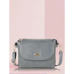 Lancer Women Solid Structured Leather Sling Bag-picture-42