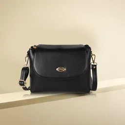 Lancer Women Solid Structured Leather Sling Bag-picture-39