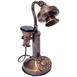 landline telephone Vintage Collection Antique Swan Design Brass Decorative Showpiece-picture-19