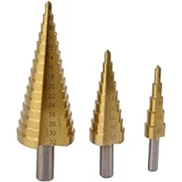 Generic 3X Large HSS Steel Step Cone Drill Titanium Bit Set Hole Cutter 4-12/20/32mm-image-25