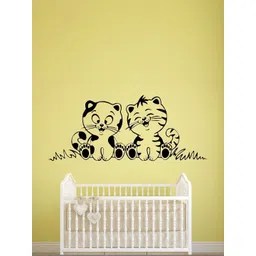 LANSTICK Black Printed Little Cat Wall Sticker-picture-10