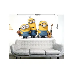 LANSTICK Yellow & Blue Cute Minions Self Adhesive Wall Sticker-picture-40