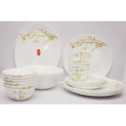 laopala Pack of 27 Ceramic Citron Weave Dinner Set-picture-13