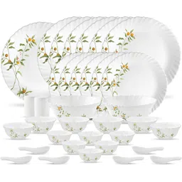 laopala Pack of 35 Opalware Novo collection VIVID GREEN Dinner Set-picture-23