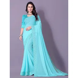 Lapetiya Clothing Beads and Stones Poly Georgette Bomkai silk Saree-picture-35