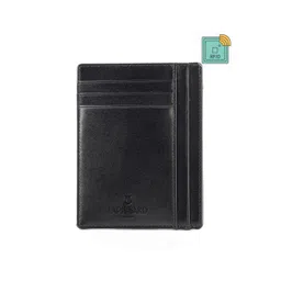 Lapis Bard Men Black Embroidered Leather Card Holder-picture-21